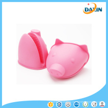 Herramienta promocional de cocina Pig Shape Non-Sllip Guantes de silicona resistentes al calor